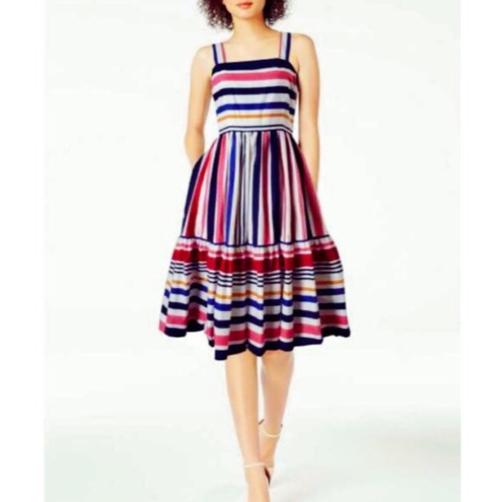 Vince Camuto Multicolor Stripe Dress